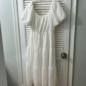 Astr the label white midi dress